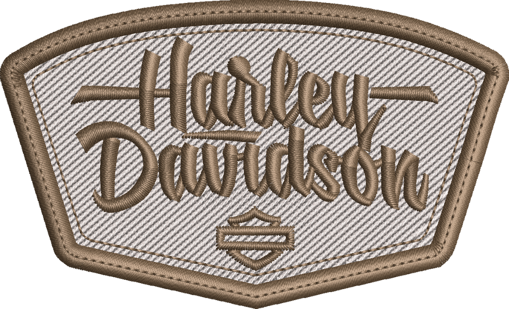 Vintage Motorcycle Badge Embroidery Design
