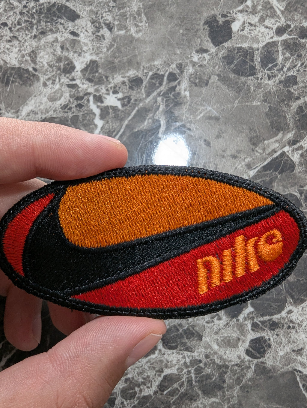 Retro Athletic Oval Embroidery Design
