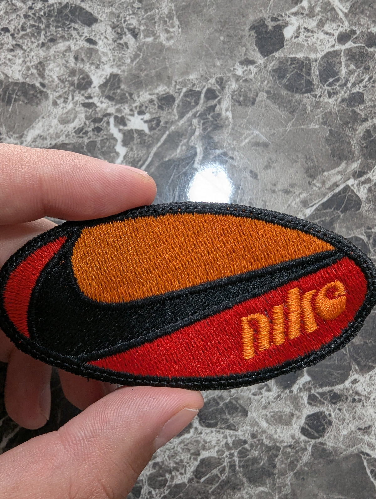 Retro Athletic Oval Embroidery Design