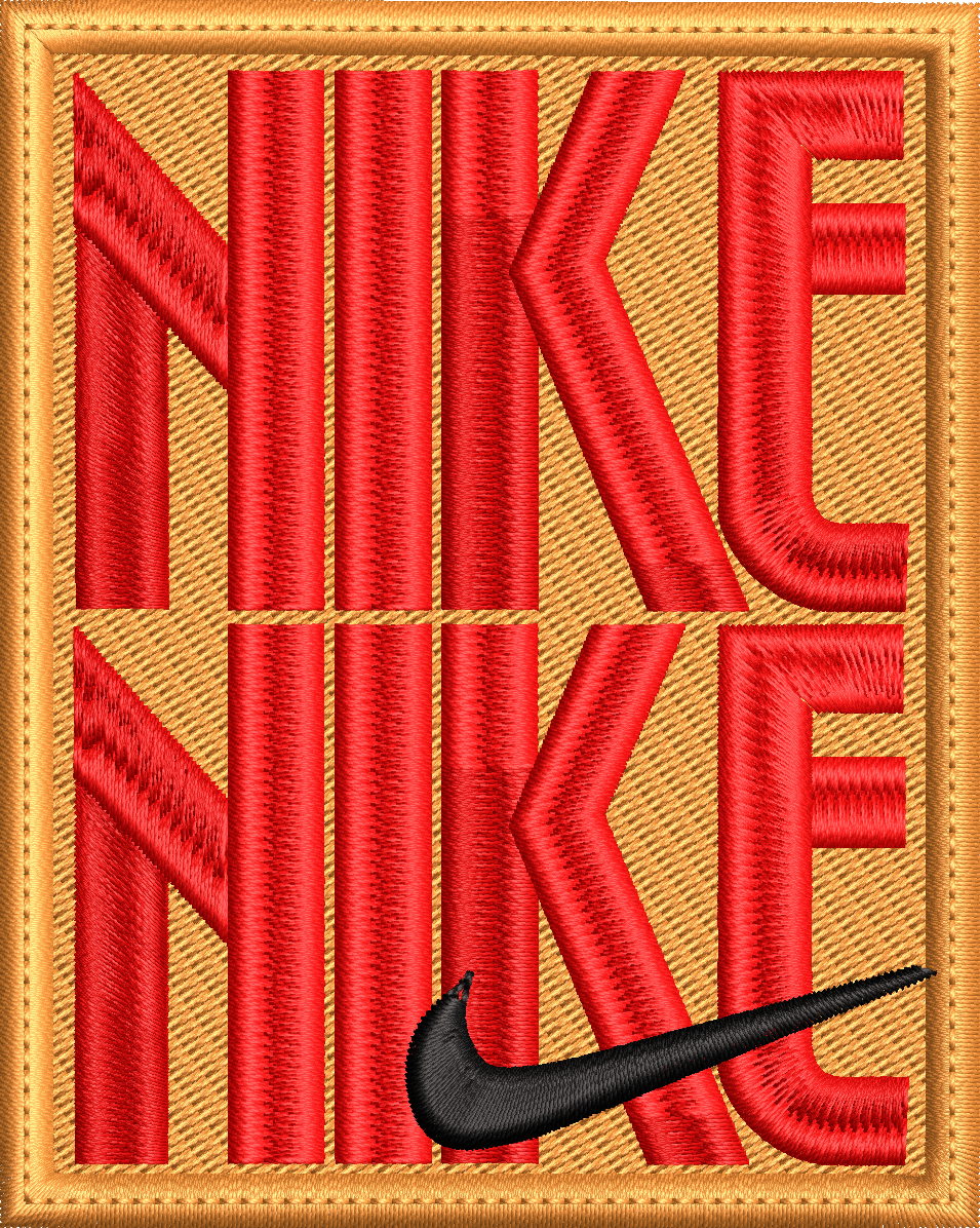 Retro Athletic Typography Embroidery Design