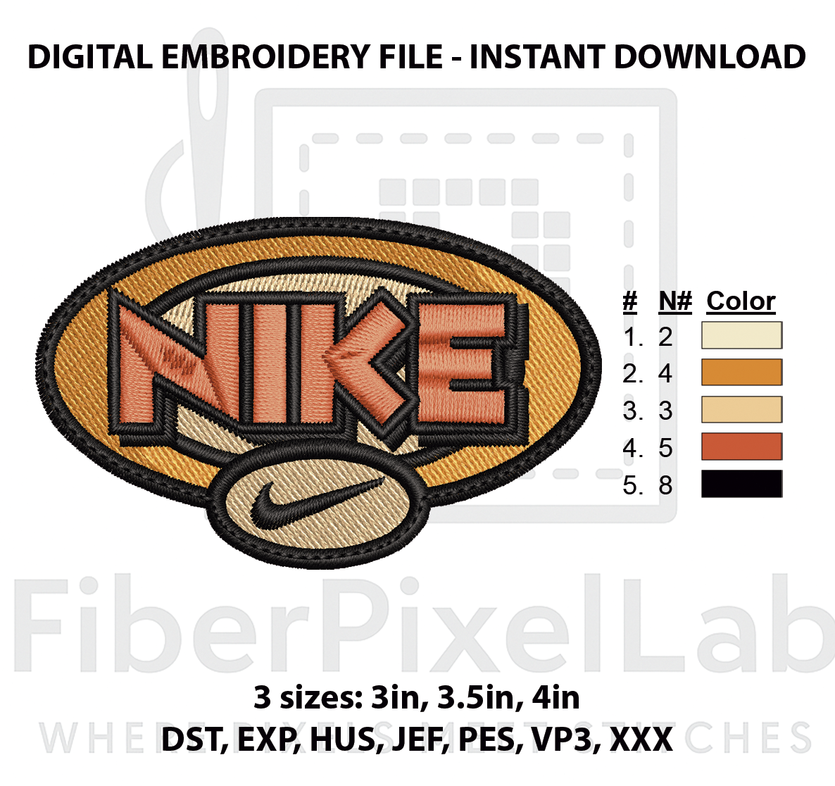 Retro Athletic Badge Machine Embroidery Design