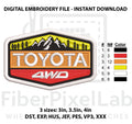4WD Mountain Adventure Embroidery Design