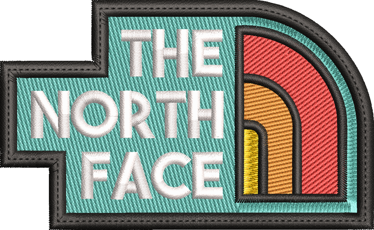 Retro Mountain Adventure Embroidery Design