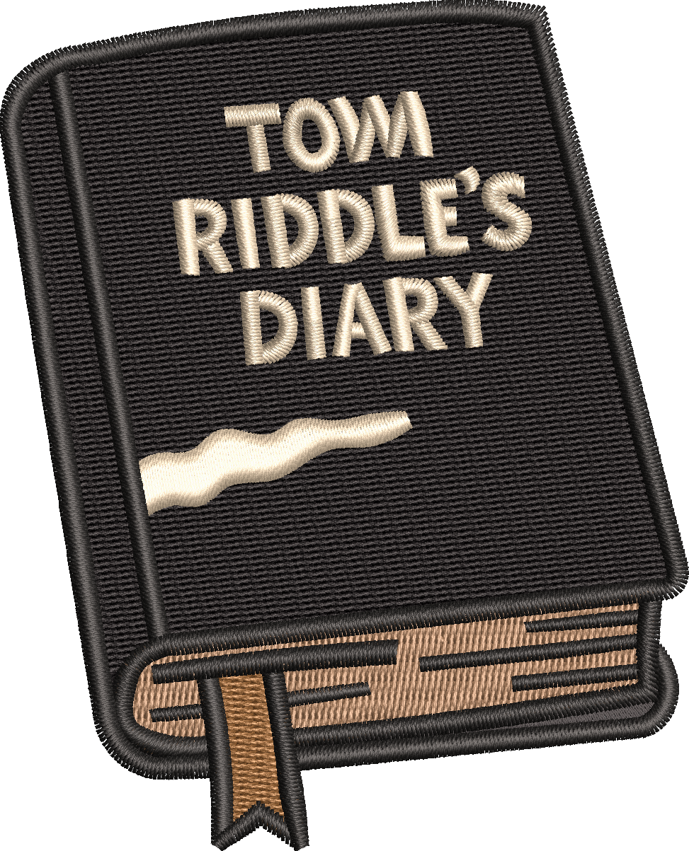 Riddle Diary Machine Embroidery Design
