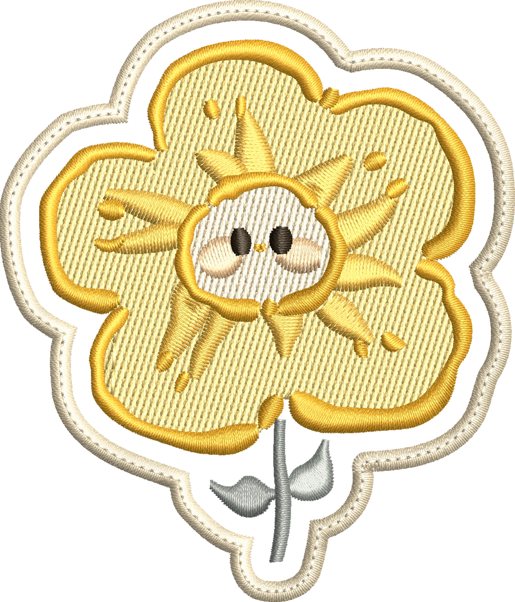 Cute Sun Flower Machine Embroidery Design